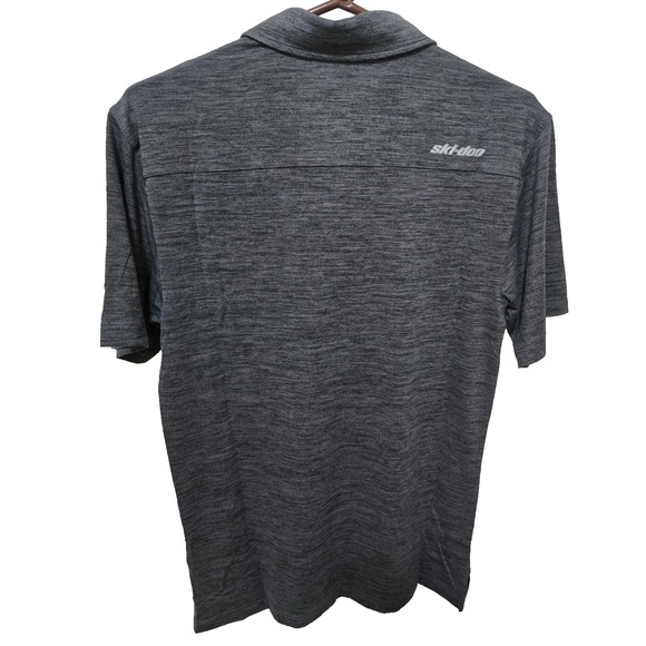 Ski-Doo Tech Polo Men's Small Charcoal Grey NWT - Picture 2 of 10